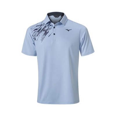 Camisa Polo Mizuno Elite Print Hombre - Morados Claro - Chile M759EXIYRN